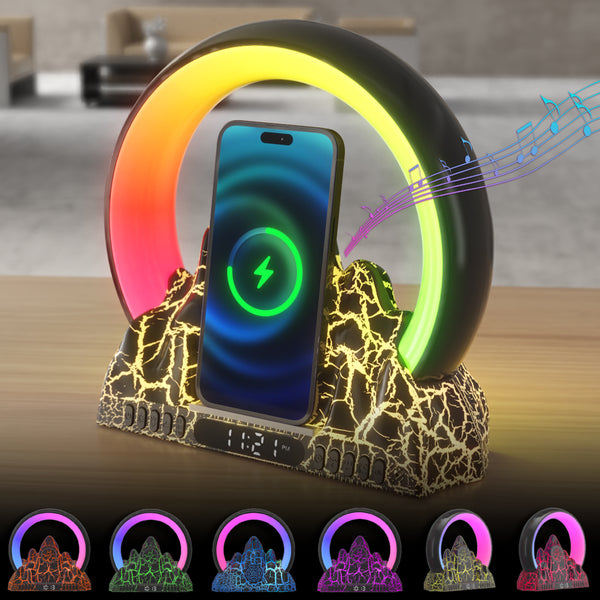 Smart Tuya APP Sunrise Flame Mountain Alarm Clock