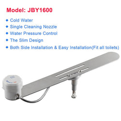 Self-Cleaning Non-Electric Bidet Seat with Fresh Water Spray & Muslim Shattaf Function