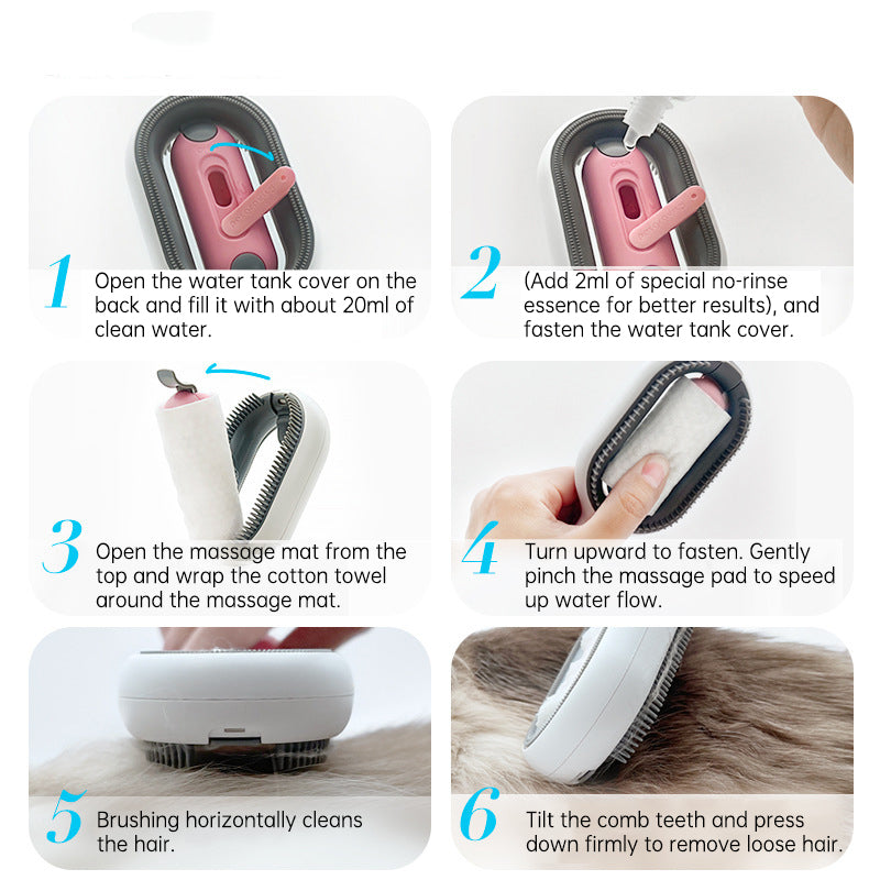 2 in 1 Hair Removal Cleaning Double Side Bath Rake Comb