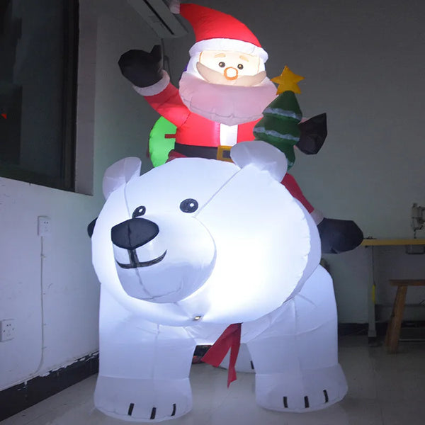 Christmas Inflatable Interactive Polar Bear 2.1x1.7M