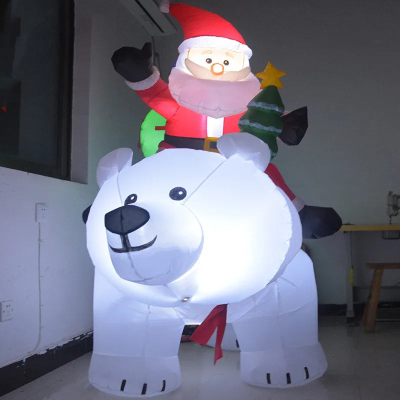 Christmas Inflatable Interactive Polar Bear 2.1x1.7M