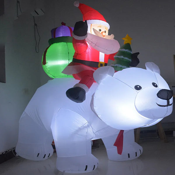 Christmas Inflatable Interactive Polar Bear 2.1x1.7M