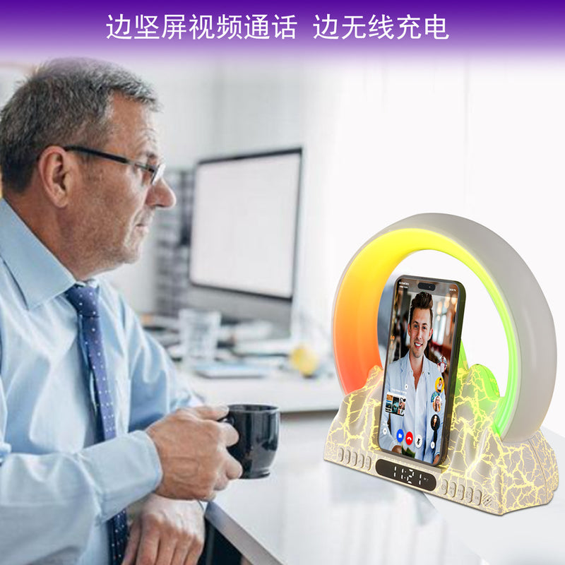 Smart Tuya APP Sunrise Flame Mountain Alarm Clock