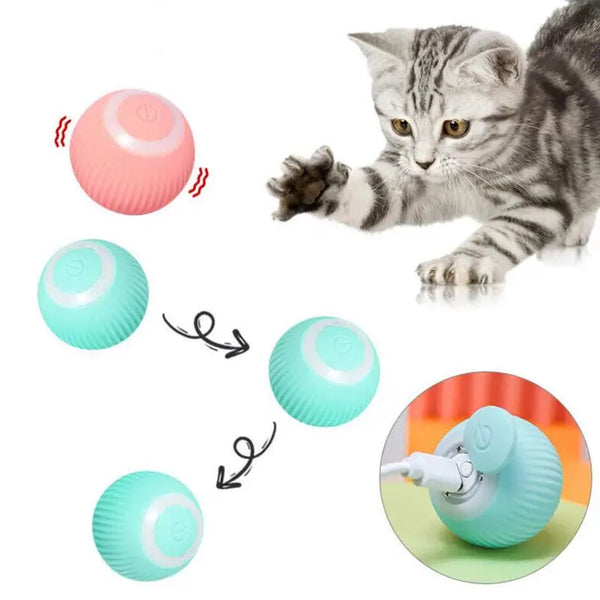 Smart Kitten Playing Ball USB Charging