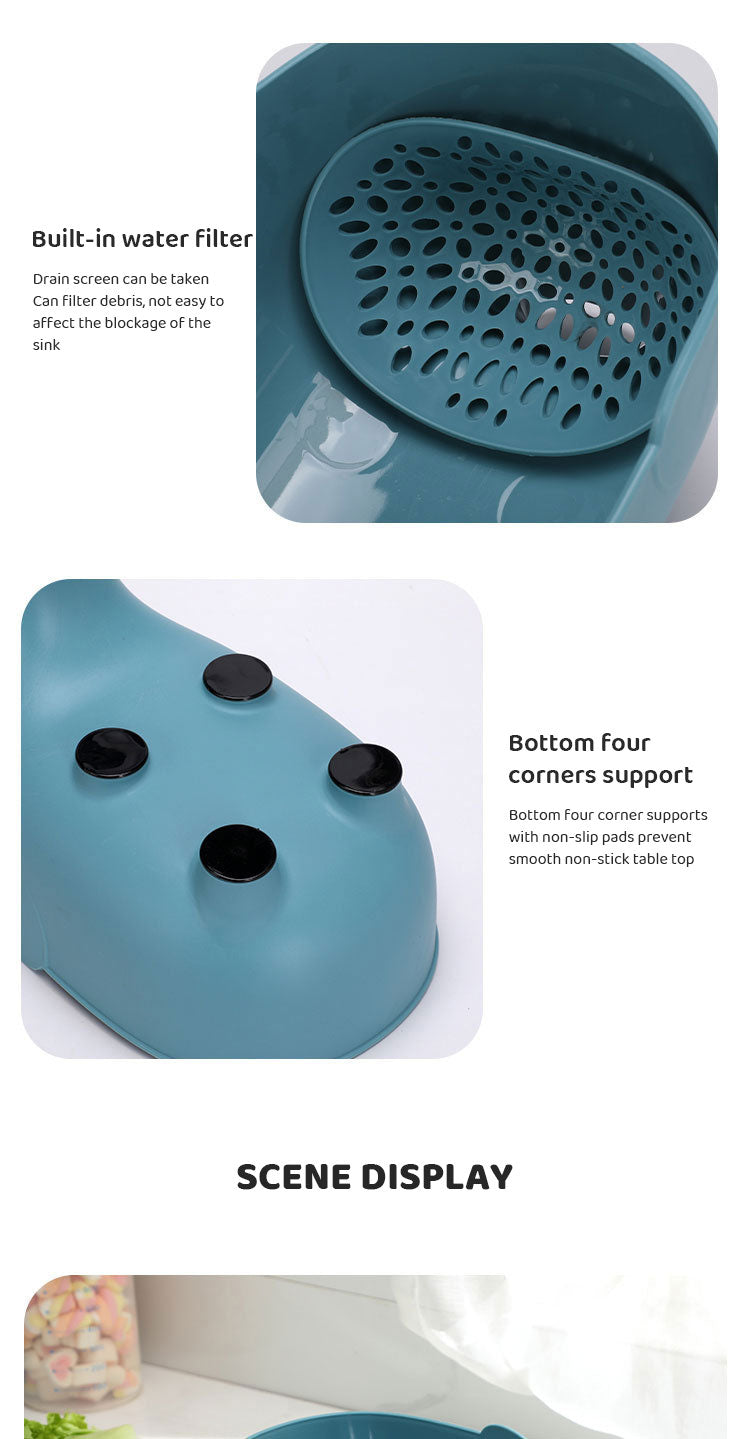 Elephant Drain Basket Multipurpose Kitchen Storage Drain Basket
