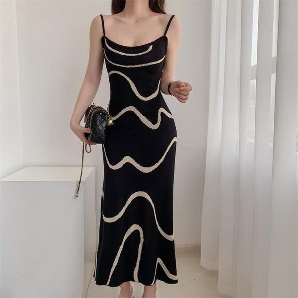 Goodies Mall WaveWalk™ Knit Strap Dress