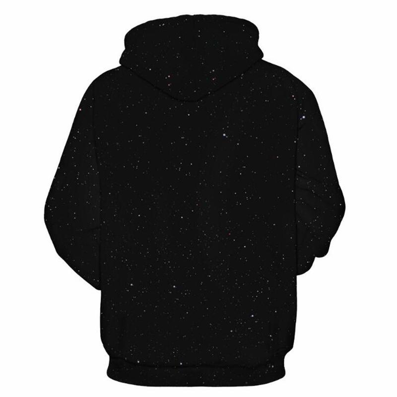 Men's Casual 3D Print Christmas Hat Hoodie