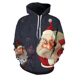 Christmas Santa Claus 3D Unisex  hoodie