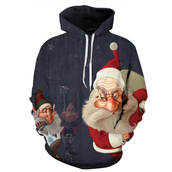 Christmas Santa Claus 3D Unisex  hoodie