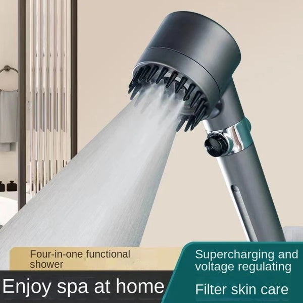 Supercharged Filter Spray Three-Speed Shower Nozzle - Handheld Faucet