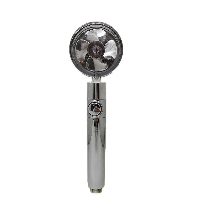 Dual Turbo Pressurized Propeller Fan Shower Head