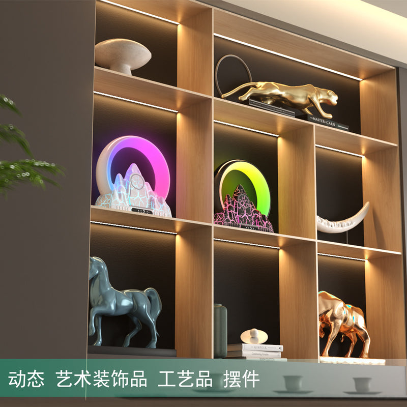 Smart Tuya APP Sunrise Flame Mountain Alarm Clock