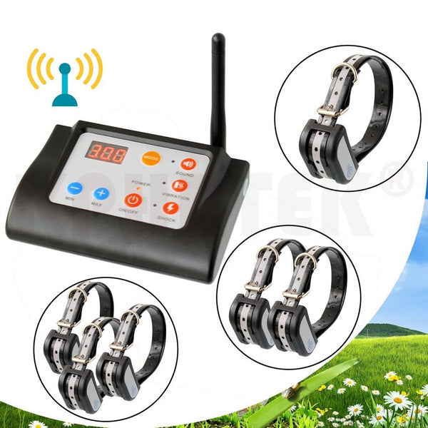 2 in 1 Wireless Electronic Dog Fence and Training Collar Set
