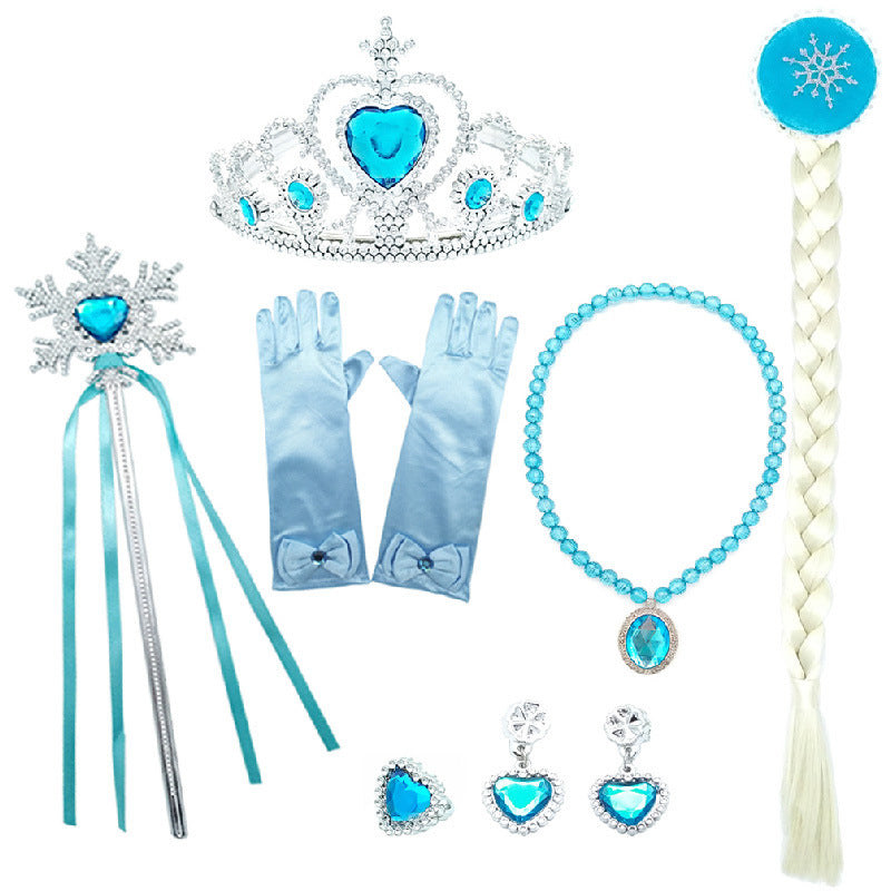 New Frozen Aisha Dress Dresses Girls Long Dresses Summer And Autumn Aisha Princess Dresses With a Full Set Of Accessories