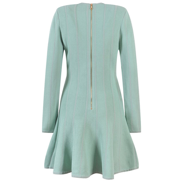 V-neck Long Sleeve Fall A-line Dress from Goodies Mall