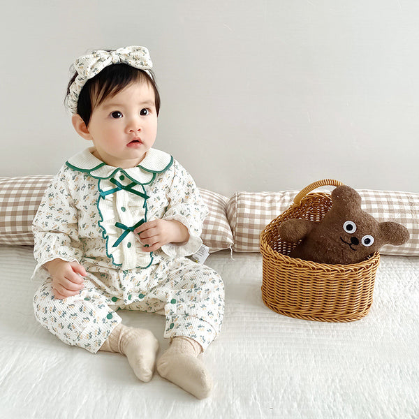 Pastoral Floral Baby Onesie at Goodies Mall