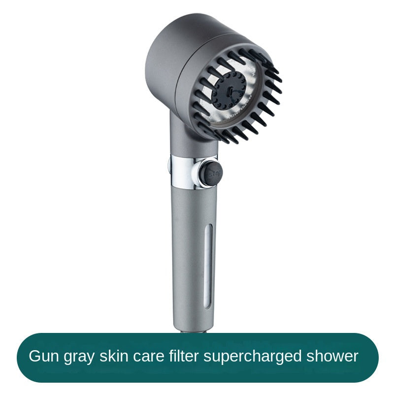 Supercharged Filter Spray Three-Speed Shower Nozzle - Handheld Faucet