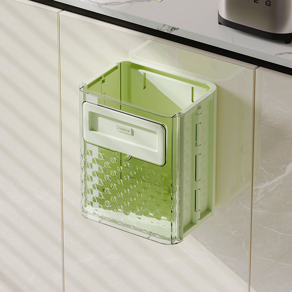Kitchen Folding Trash Can - Wall Hanging Convenience