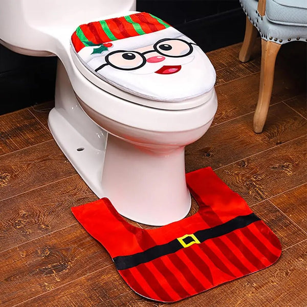 Christmas Toilet Cover Christmas Decor