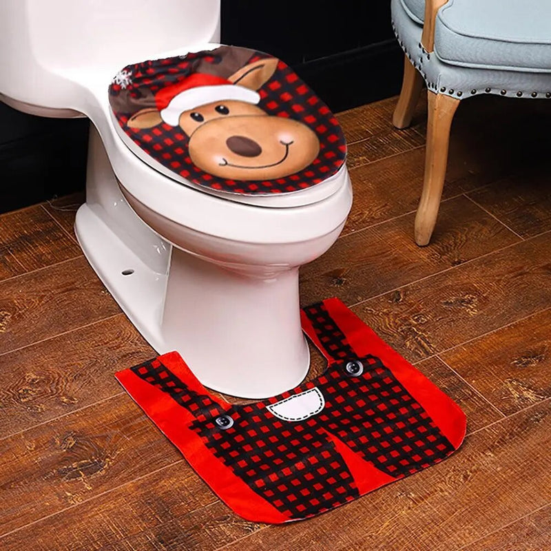 Christmas Toilet Cover Christmas Decor