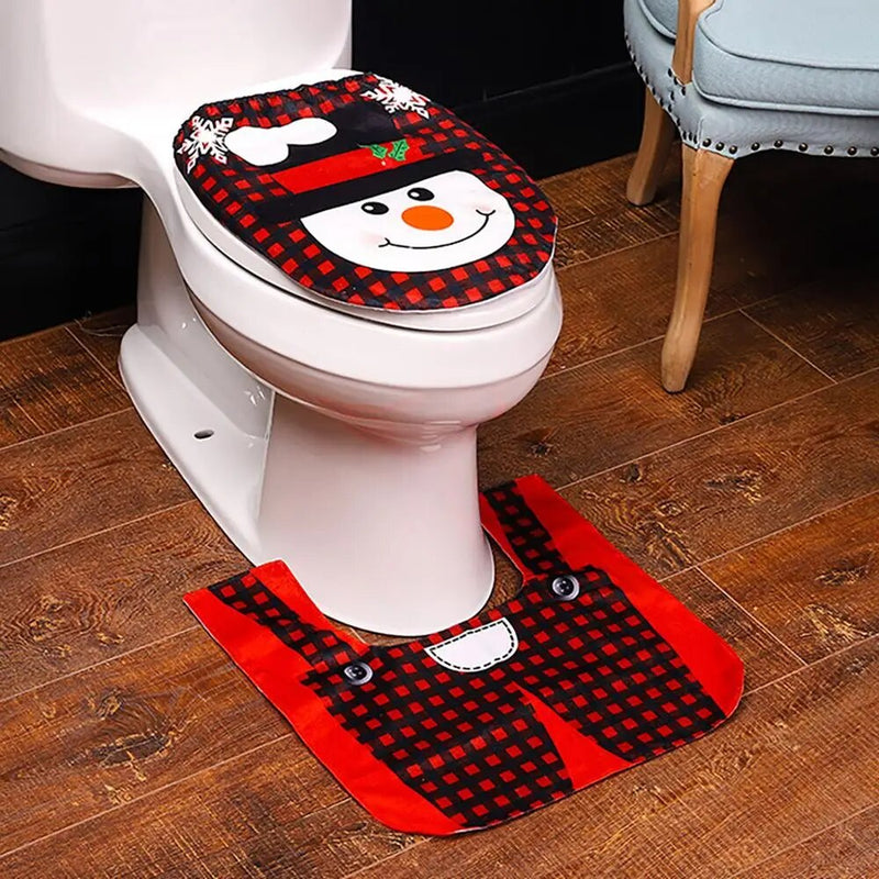 Christmas Toilet Cover Christmas Decor
