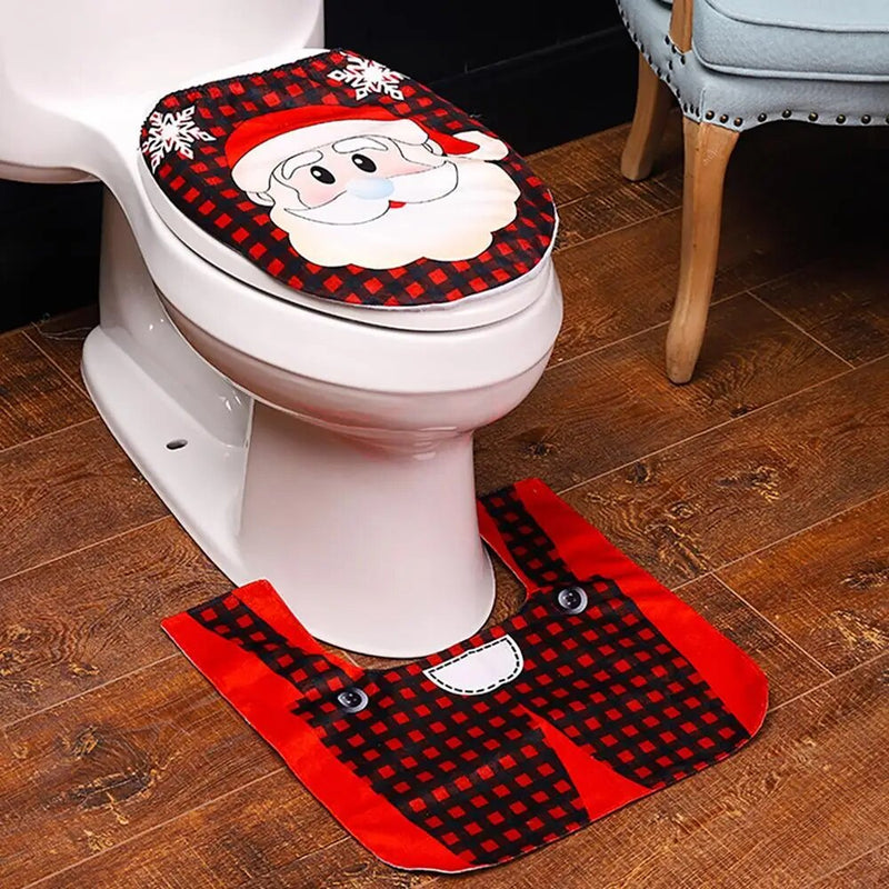 Christmas Toilet Cover Christmas Decor