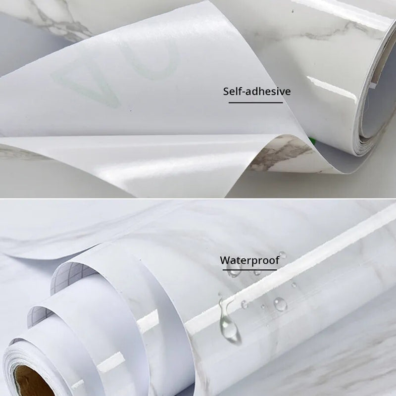 Waterproof Marble Wallpaper Vinyl for Living Room Furniture