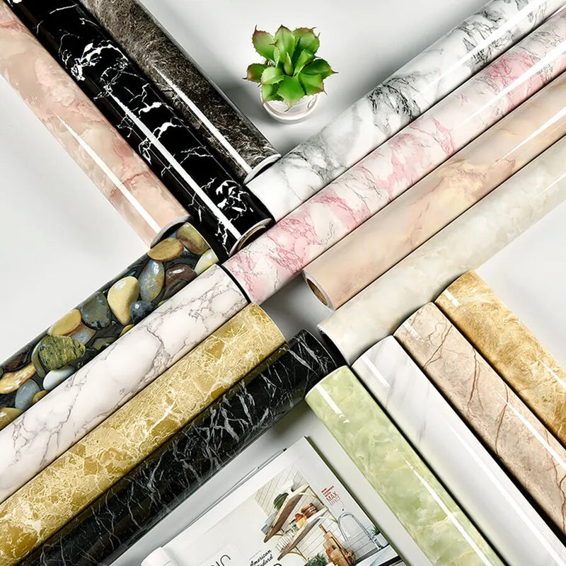 Waterproof Marble Wallpaper Vinyl for Living Room Furniture