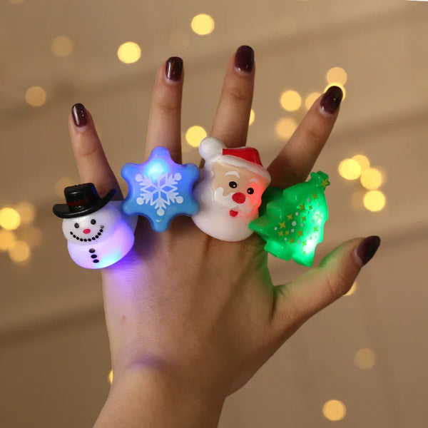LED Finger Toys - Festive Hand Decor