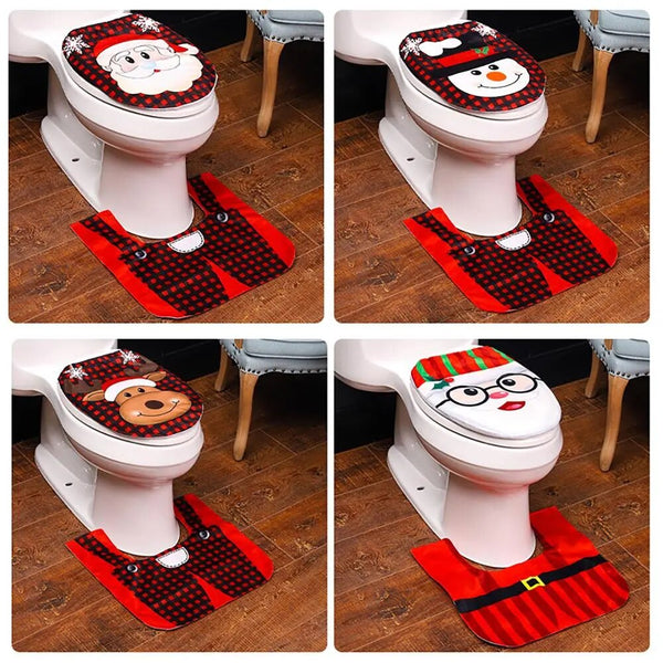Christmas Toilet Cover Christmas Decor