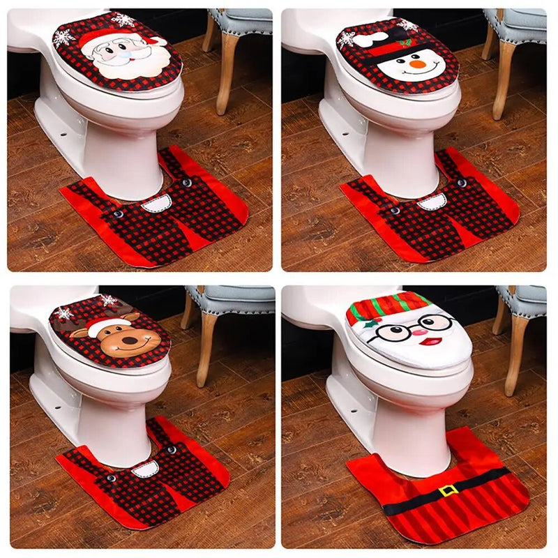 Christmas Toilet Cover Christmas Decor