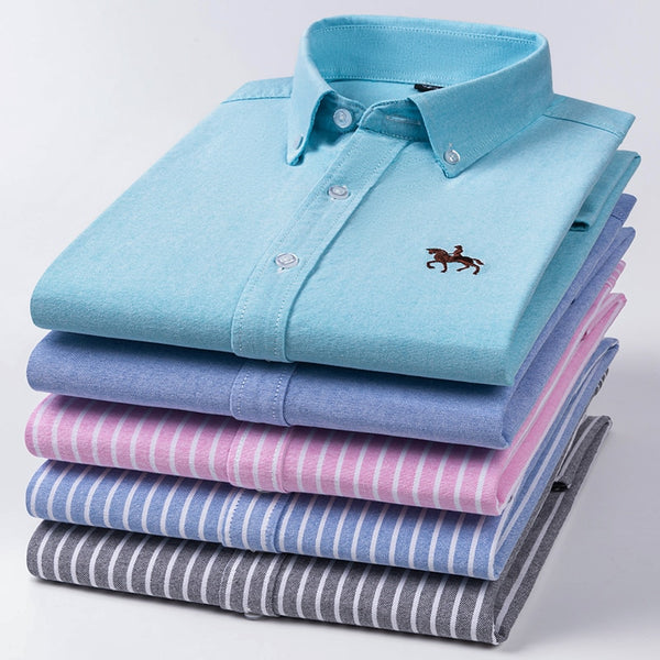 Goodies Mall Exclusive: Oxford LuxeFit  Men's Long-Sleeve Shirt